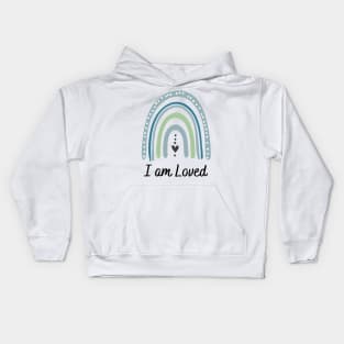 I am loved new mom gift Kids Hoodie